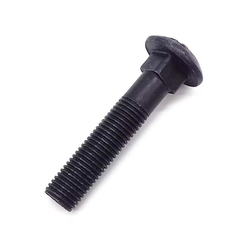 High Strength Galvanized DIN603 Carriage Bolt Half Head Square Neck Fastener Chinese Manufacturer Steel Material Plain Finish