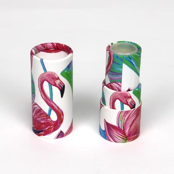 Rigid Paperboard Paper Tube Packaging Box For Cosmetic Lip Gloss