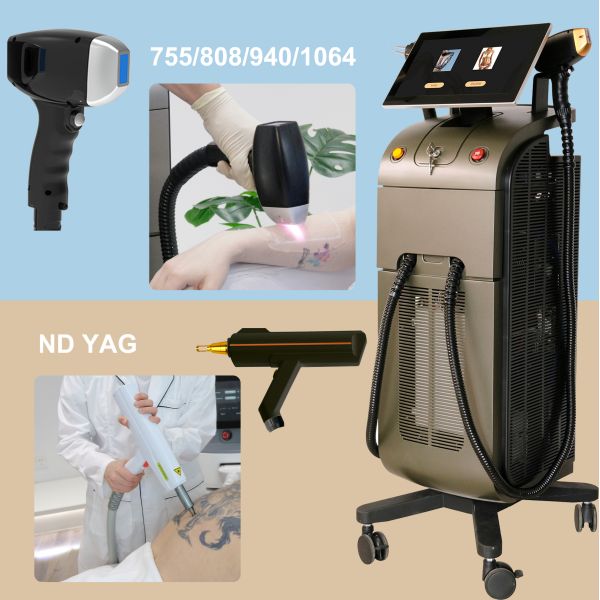 2000W Diode Laser Hair Removal Device 4 Wavelengths 808nm 755nm 940nm 1064nm