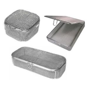 Quality Fine Mesh Surgical Instrument Sterilization Containers Medical Basket / Tray for sale