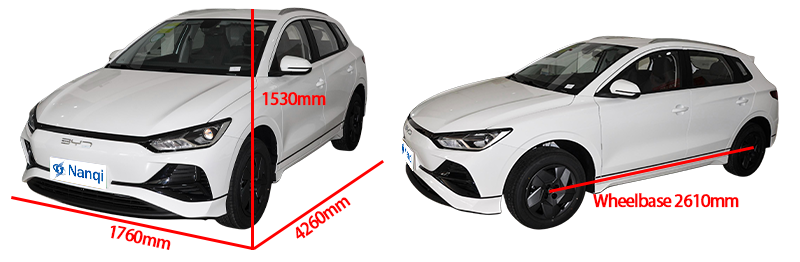 2023 High Speed BYD E2 Electric Car , Compact 5 Door 5 Seater Sedan Car