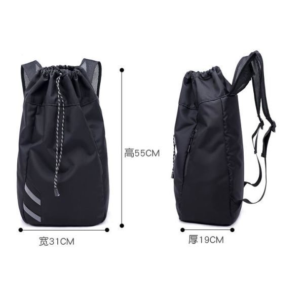 Customized Polyester Sport Ball Backpack Waterproof Drawstring Mesh Backpack