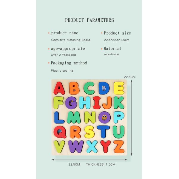 Wooden Puzzle Toys Montessori Educational Toy for Kids Learning 2024 Children Baby Kindergarten Toys Learning Resources