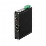Hardened 2 Port RJ45 + 1 - Port SFP Industrial Ethernet PoE Switch , 1x 1000Base