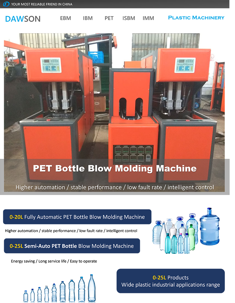 Custom Designed Semi Automatic PET Plastic Candy Jar Drink Cup Shatterproof Bottle Container Blowing Molding Moulding Machine