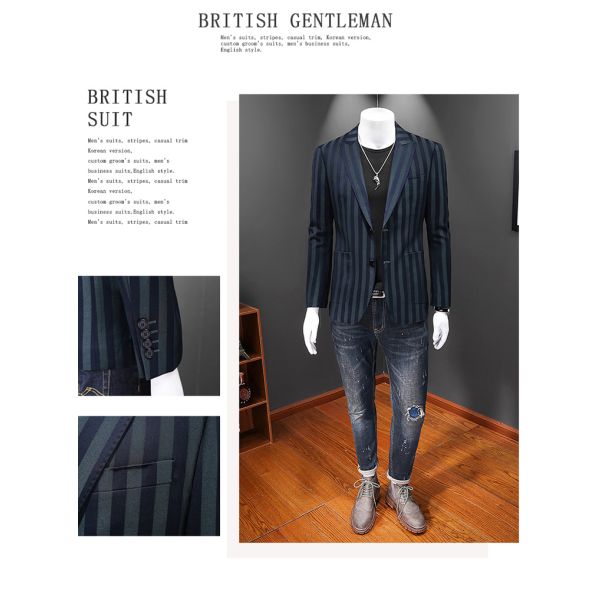 Formal Thrift Blazer Formal Suit Tie 3Pcs Boys Clothing Set Clothing Length Regular