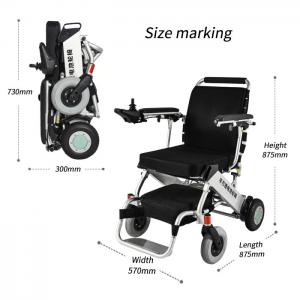 Quality Disabled 6km/H Lightweight Foldable Electric Wheelchair for sale