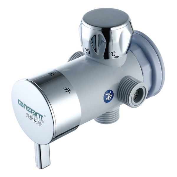 1/2" Brass Solar Mixing Valve Automatic Thermostatic For Solar Electrical Water Heaters