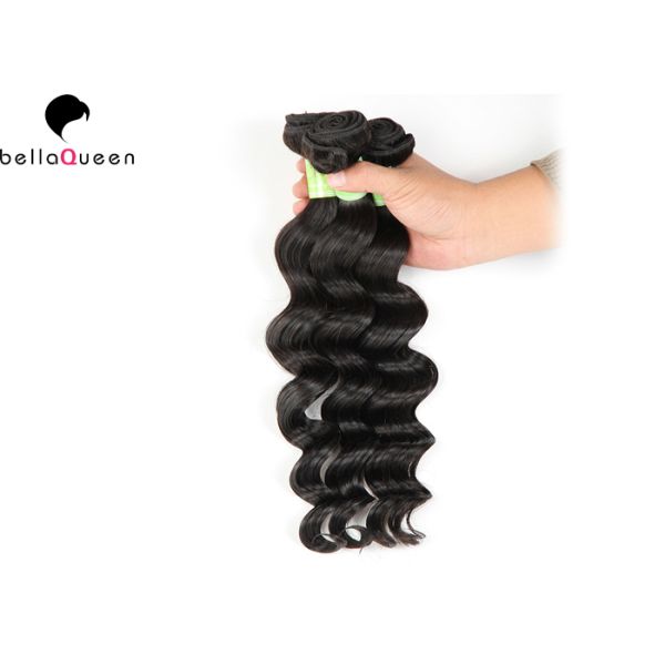 Grade 8A 3 bundles Brazilian Virgin Human Hair Loose Deep Wave Hair Weft For Girl