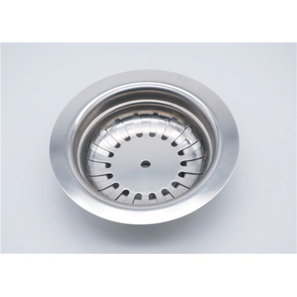 Waterproof Kitchen Sink Drain Catcher , Sink Strainer Plug Stainless Steel