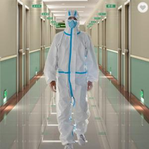 Quality Anti Virus / Bacterial PP Disposable Isolation Gown CE / FDA Approval for sale