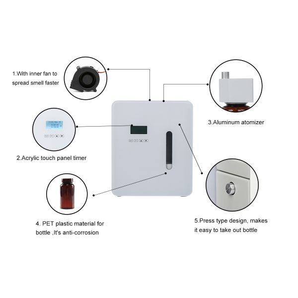 Smart Aroma Diffuser 300ml Large Area Fragrance Oil Auto Timer Function Fragrant Device Aromatizador for Hotel Home APP Control