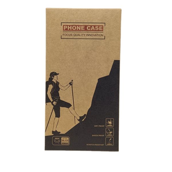 Kraft Paper Tempered Glass Packing Box Recyclable Screen Protector Packaging Box OEM ODM