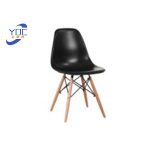 Quality 82cm height Wooden Leg Dining Chair With PP Material Seat for sale