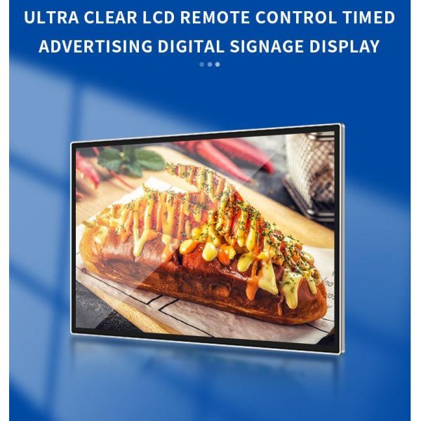 18.5 Inch Customizable Menu Board Advertising Wall Mounted Digital Signage Solution for Brand Promotion & Information Display