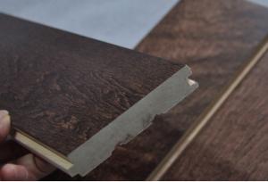 China dark stained chinese maple hardwood flooring on sale