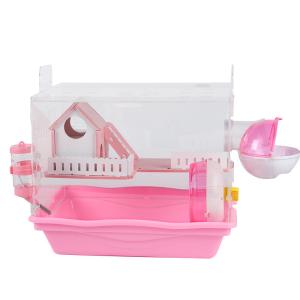 Quality Breathable Large Plastic Double Layer Hamster Cage 37mm Length for sale