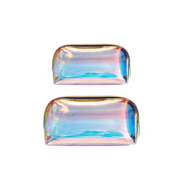 Custom logo Laser TPU small Portable cosmetics storage bags