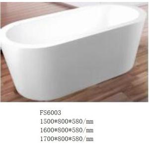China Light Weight Durable Bathroom Freestanding Tub / Modern Deep Soaking Bathtub on sale
