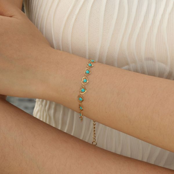 Women Jewelry Gold Plated Stainless Steel Chain Link Bracelet