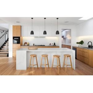 Big Modular White Wood Finish Kitchen Cabinets 1800-3500mm Base