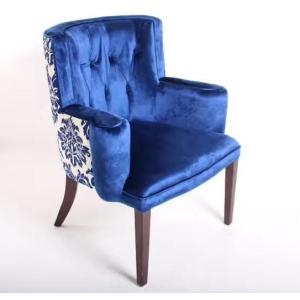 Quality Solid wood frame fabric upholstery hotel lounge chair/single sofa for sale