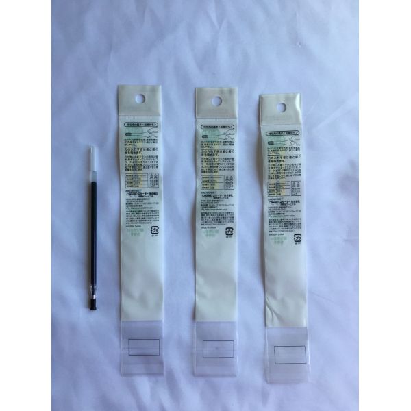 Custom OPP Self Adhesive Seal Plastic Bags Compound Color Card Head Refill