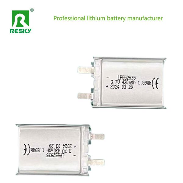 Customized Lipo Battery Cells 552535 3.7V 430mAh 400mAh Power