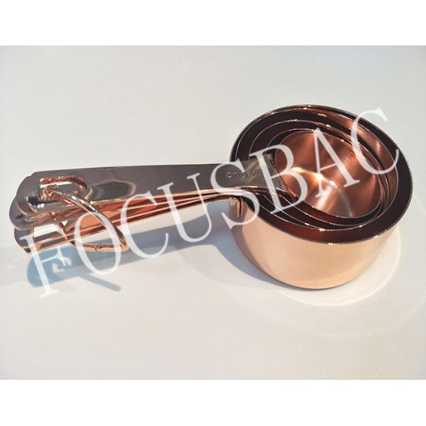 Hot sale Copper Stainless Steel Measuring Cups and Spoons Set wholesale