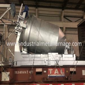 Quality 5000KG Rotary Gas Fired Melting Furnace , Industrial Metal Melting Furnace for sale
