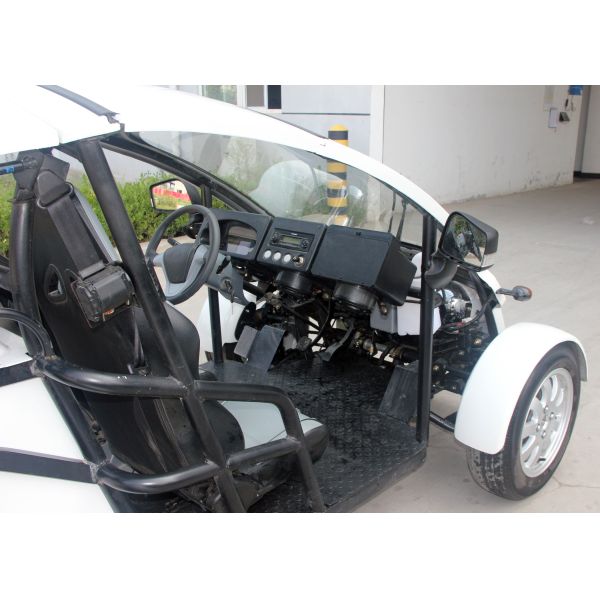 Black 4 Person Custom Electric Golf Cart Utility Vehicle 40KM/H Max Speed