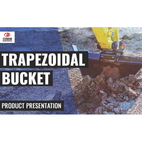 Durable V Shaped Ditching Bucket , Trapezoid Excavator Buckets Multifunctional