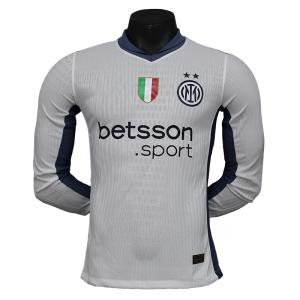 Inter Milan 24-25 Away White Football Jersey - Customizable Unisex