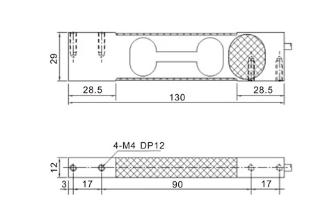 Anti Corrosion Electronic Load Cell , 2 Kg / 3kg Kitchen Scale Industrial Load Cells