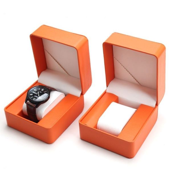 China Factory Customized Logo Luxury Handmade PU Leather Watch Jewelry Storage Box Packing Packaging Display Boxes