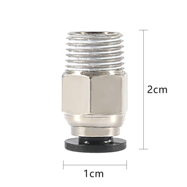 Approx 9.6mm 3D Printer PC4 01 Quick Connector For E3D V6 Thread