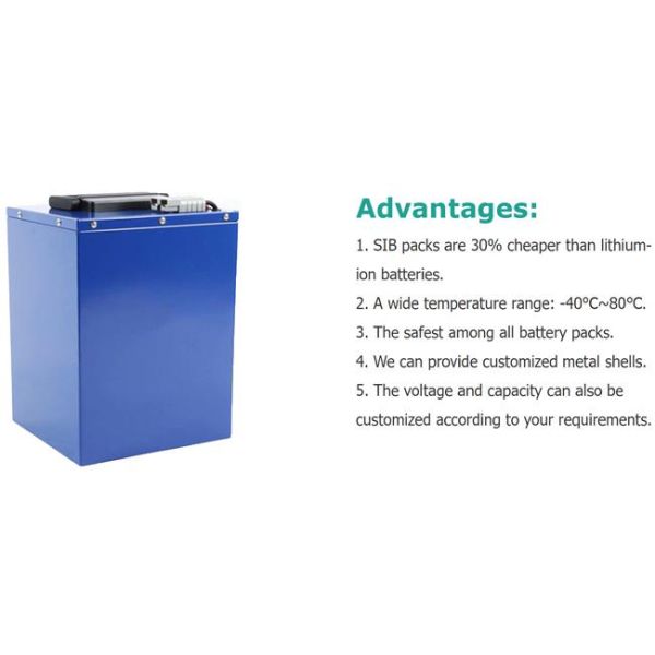 Waterproof 42v 43.4v 60ah Sodium Ion Battery SIB Pack For Villa Elevator