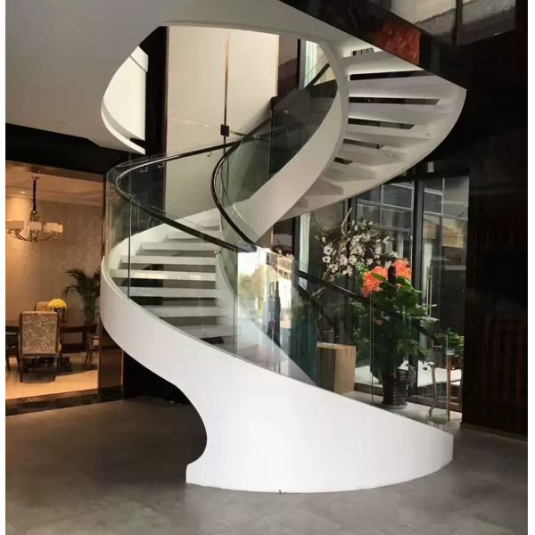 High Permeability Tempered Glass Railing For Staircase Balcony Glass Balustrade