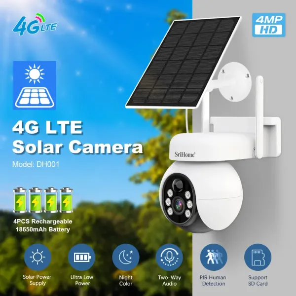 Hot Selling Wireless PTZ PIR Human Protection Waterproof CCTV Outdoor Solar Battery Camera System