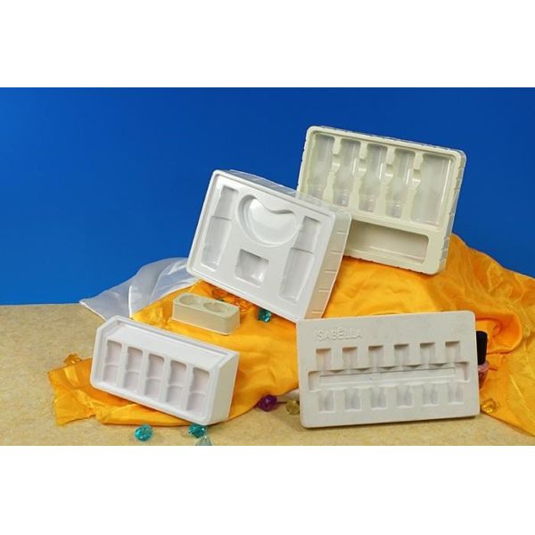 Flocking Plastic Blister Packaging 0.3mm Thick Velvet Jewelry Tray Insert