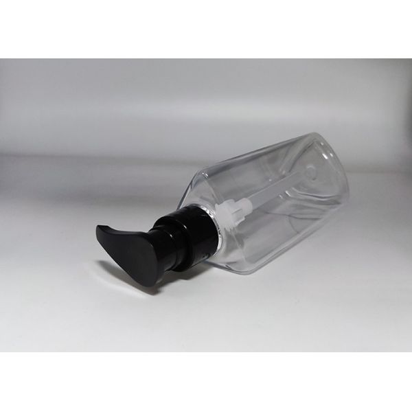 Triangle Clear Plastic PET Bottle 250ml For Cosmetic Packaging