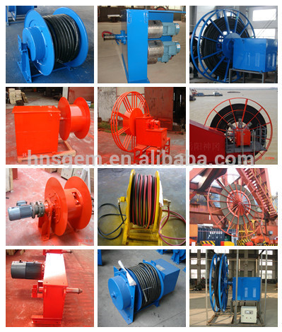 Outdoor Spring Loaded Cable Reel System Metal Structure High Strength