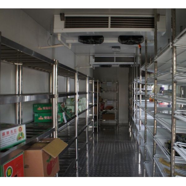 Hinged / Sliding Door Small Cold Room , -20℃ Meat Prefabricated Cold Room