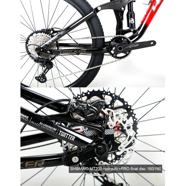 17" Frame Full Suspension Mountain Bike TW Fork TRACKER 29er With SRAM SX 12 Speed