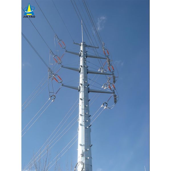 Substation Structure High Voltage Power Tower Galvanized Electricity Pylon Line Pole Transmission Lattice Steel Angle Tower For Sale