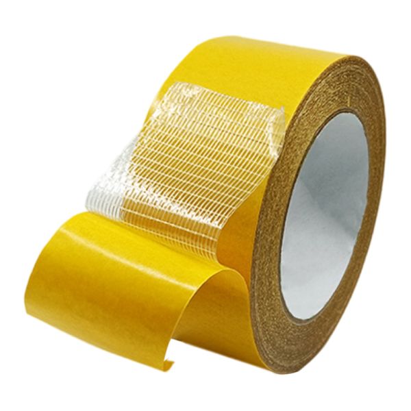 Double-sided long filament adhesive tape mesh glass fiber carpet tape