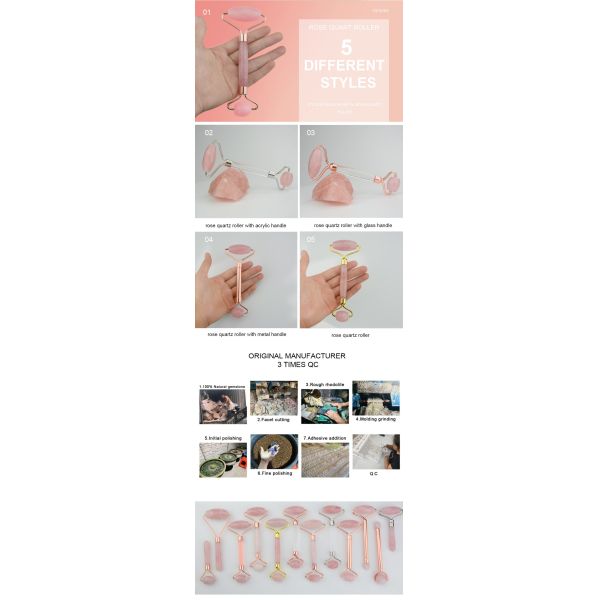 Anti Puffiness Facelift Jade Stone Rollers Length 150mm