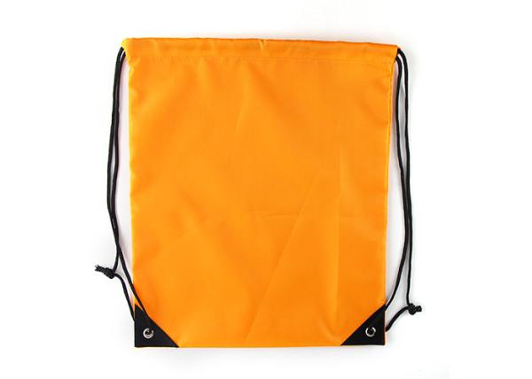 Buy Basic Promotion Reusable Polyester Custom Drawstring Backpack PP Rope Handle at wholesale prices