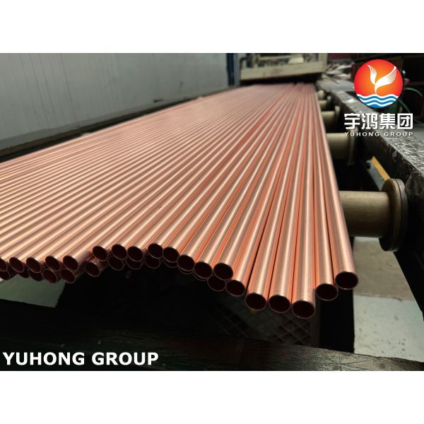 Copper And Copper Alloy Seamless Condenser Tube ASTM B111 C12200 99.9Cu H55 H80
