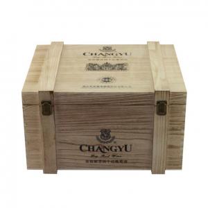 China Large Whiskey Personalised Wooden Wine Box Glossy Lamination on sale
